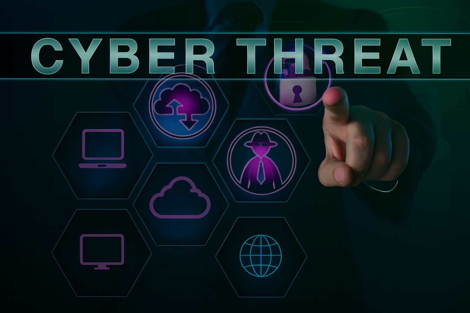 Cyber Security Threats Visual